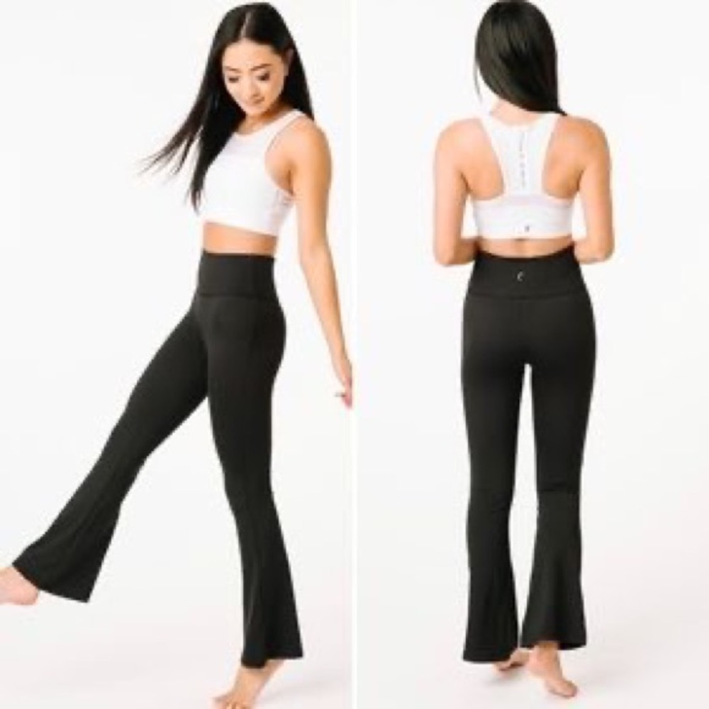 Zyia Active Black Flare Light n Tight Hi-Rise Legging NWOT New! Yoga pants